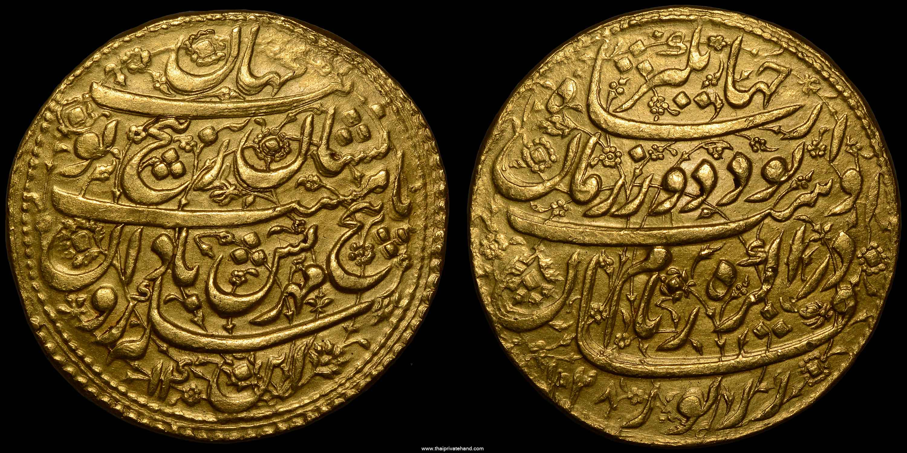 Gold Coins Of Akbar And Jahangir Mohur Mughal Moghul Empire